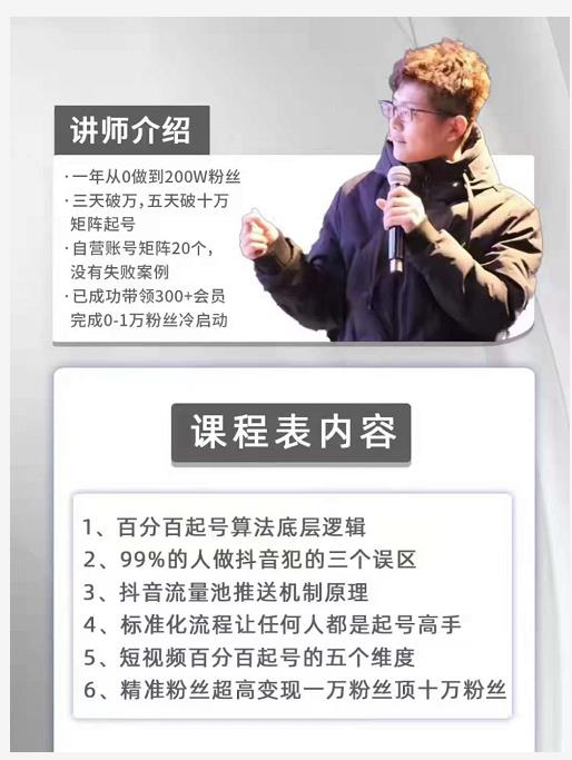 孤狼抖音矩阵2022新课：账号定位/变现逻辑/IP打造/案例拆解-火柴小市场
