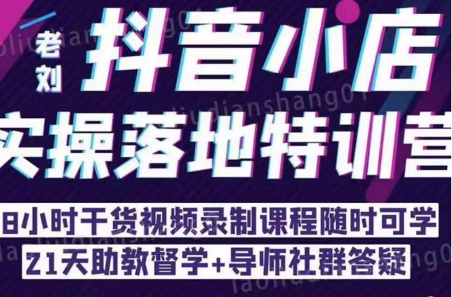 抖音小店实操落地特训营：抖音小店无货源精细化运营，抖店商品卡流量（22节）-火柴小市场