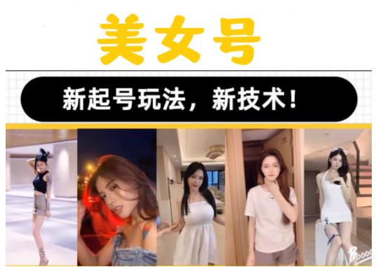 2023抖音快手短视频美女号课程制作玩法教程，美女号搬运新起号玩法，新技术（素材+教程）-火柴小市场