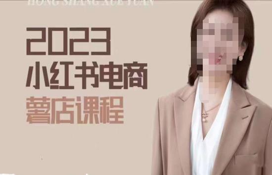 2023小红书电商课，新手小白从0~1玩转小红书薯店电商-火柴小市场