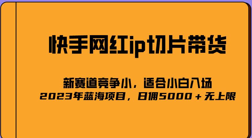 2023爆火的快手网红IP切片，号称日佣5000＋的蓝海项目，二驴的独家授权-火柴小市场
