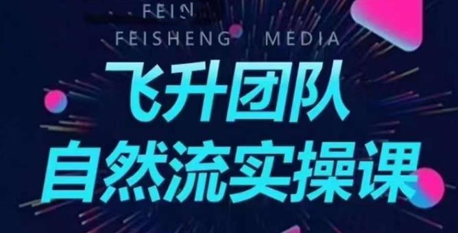 飞升团队课程自然流实操课，抖音半无人起号主播间搭建教学-火柴小市场