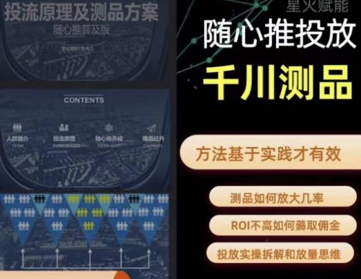 爱做号的老王·随心推+千川投流，投放实操拆解和放量思维，投流原理、千川测品-火柴小市场