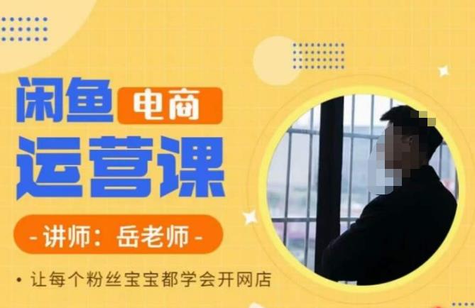 岳老师·闲鱼电商运营课，让每个粉丝宝宝都学会开网店-火柴小市场