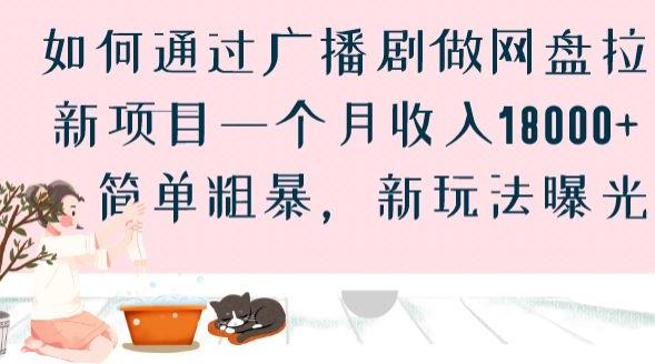 如何通过广播剧做网盘拉新项目一个月收入18000+，简单粗暴，新玩法曝光【揭秘】-火柴小市场