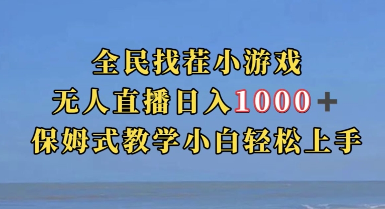 全民找茬小游戏直播玩法，抖音爆火直播玩法，日入1000+-火柴小市场