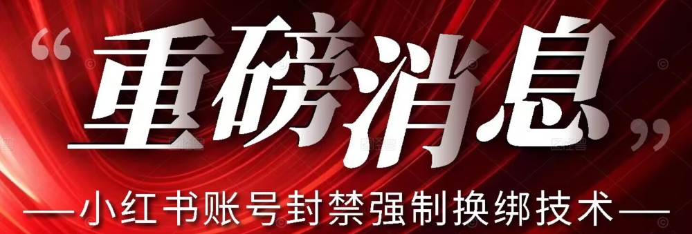 【最新】小红书账号封禁强制换绑技术可日赚300-火柴小市场