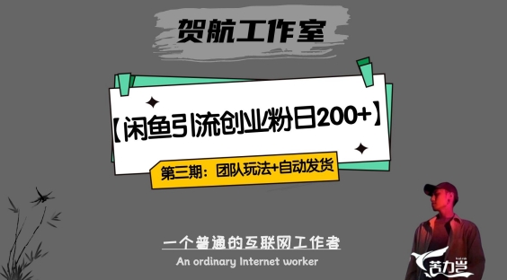 第三期：暴力引流，无脑搬运，闲鱼创业粉引流一天200+，更新全自动发货的团队闭环模式【揭秘】-火柴小市场
