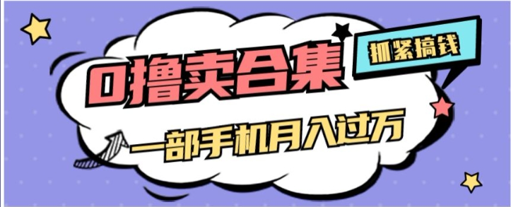0撸项目月入过万，售卖全套ai工具合集，一单29.9元，一部手机即可【揭秘】-火柴小市场
