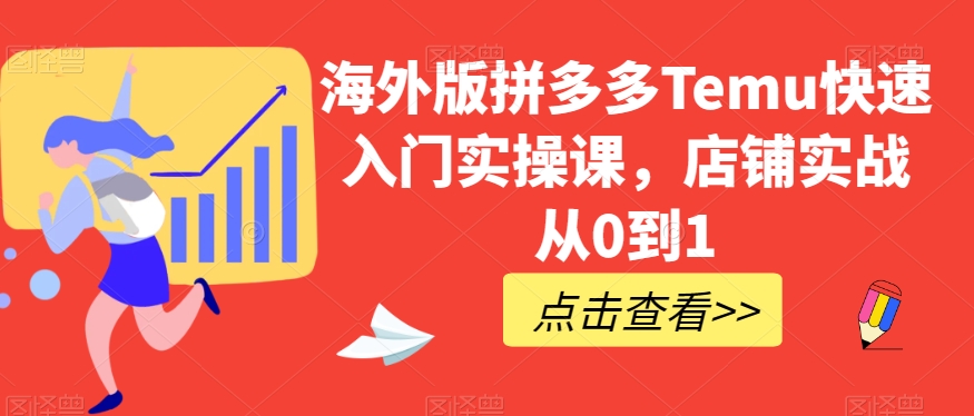 海外版拼多多Temu快速入门实操课，店铺实战从0到1-火柴小市场