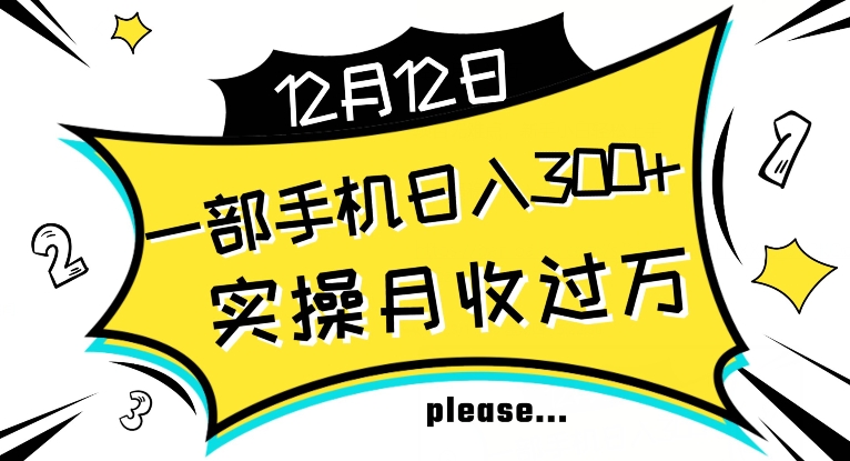 【全网变现首发】新手实操单号日入500+，渠道收益稳定，项目可批量放大【揭秘】-火柴小市场