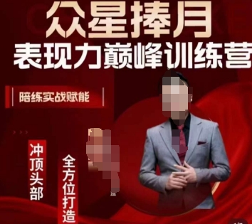 众星捧月表现力巅峰训练营，全方位打造，陪练实战赋能-火柴小市场