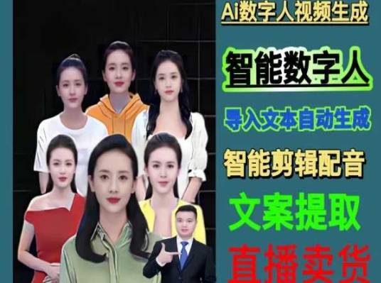 伍老师Ai数字人快速剪辑制作以及变现视频课-火柴小市场