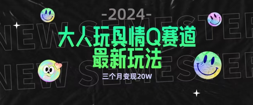 全新大人玩具情Q赛道合规新玩法，公转私域不封号流量多渠道变现，三个月变现20W【揭秘】-火柴小市场