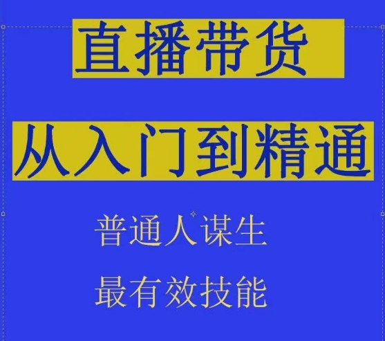 2024抖音直播带货直播间拆解抖运营从入门到精通，普通人谋生最有效技能-火柴小市场