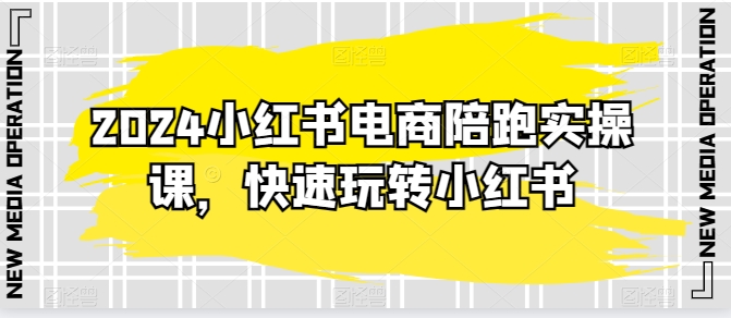 2024小红书电商陪跑实操课，快速玩转小红书，超过20节精细化课程-火柴小市场