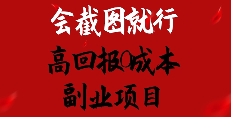 会截图就行，高回报0成本副业项目，卖离婚模板一天1.5k+【揭秘】-火柴小市场