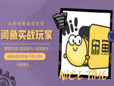 手把手教你0到1系统玩转闲鱼变现，爆款思维/超级曝光/超高转化-火柴小市场