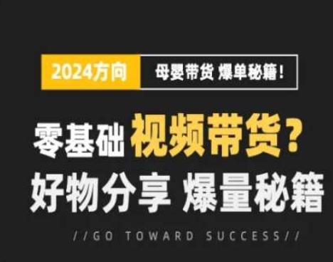 短视频母婴赛道实操流量训练营，零基础视频带货，好物分享，爆量秘籍-火柴小市场