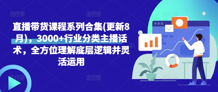 直播带货课程系列合集(更新8月)，3000+行业分类主播话术，全方位理解底层逻辑并灵活运用-火柴小市场