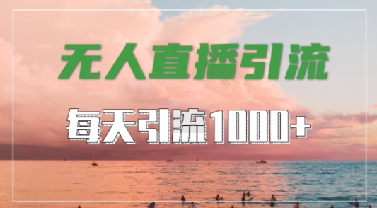 抖音快手视频号全平台通用，无人直播引流法，超暴力引流1000+高质量精准创业粉【揭秘】-火柴小市场