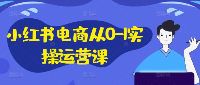 小红书电商从0-1实操运营课，小红书手机实操小红书/IP和私域课/小红书电商电脑实操板块等-火柴小市场