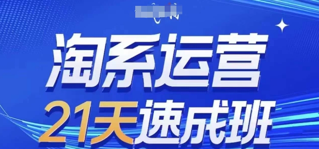 淘系运营21天速成班(更新24年10月)，0基础轻松搞定淘系运营，不做假把式-火柴小市场