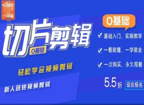 0基础IP切片剪辑，轻松学会视频剪辑，新人玩转视频剪辑-火柴小市场