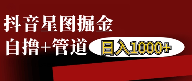 抖音星图掘金自撸，可以管道也可以自营，日入1k【揭秘】-火柴小市场