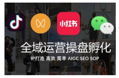 全域运营操盘(抖音+私域+小红书)，IP打造高效简单-火柴小市场