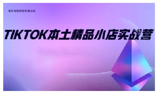TikTok本土精品小店出海实战营，从入门到高阶，不止0-1!-火柴小市场