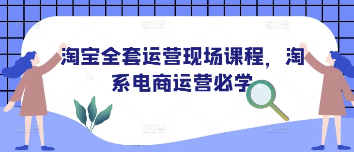 淘宝全套运营现场课程，淘系电商运营必学-火柴小市场