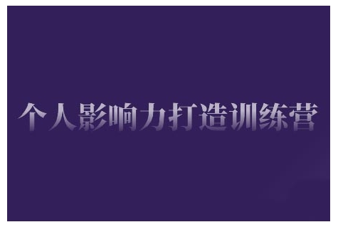 个人影响力打造训练营，掌握公域引流、私域运营、产品定位等核心技能，实现从0到1的个人IP蜕变-火柴小市场