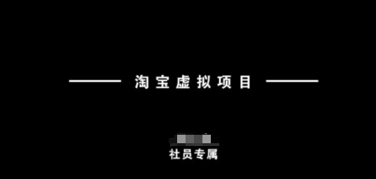 淘宝虚拟项目，从理论到实操，新手也能快速上手-火柴小市场