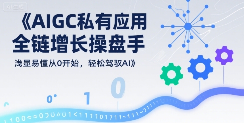 AIGC私有化应用全链增长操盘手，浅显易懂从0开始，轻松驾驭AI-火柴小市场