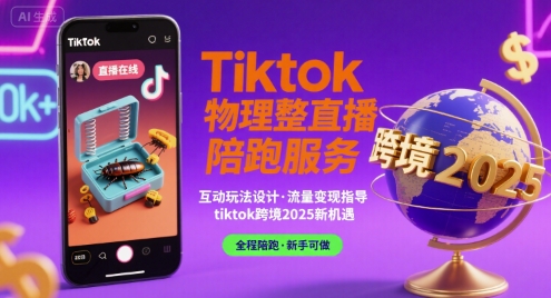 Tiktok物理整蛊直播陪跑服务-tiktok跨境2025-火柴小市场