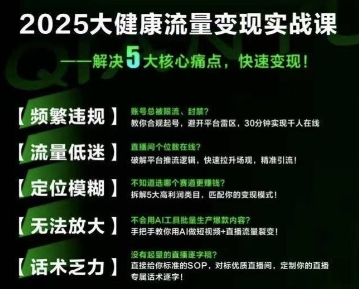 大健康流量全域新增长8.0，三月底线下课视频，大健康万亿蓝海，从类目突围到模式迭代-火柴小市场