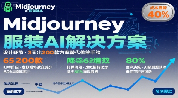AI在服装领域的运用，使用midjourney做服装辅助企业降低成本-火柴小市场