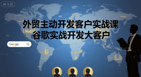 外贸主动开发客户实战课，谷歌实战开发大客户-火柴小市场