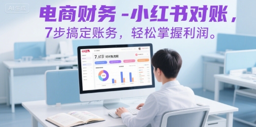 电商财务-小红书对账，7步搞定账务，轻松掌握利润-火柴小市场