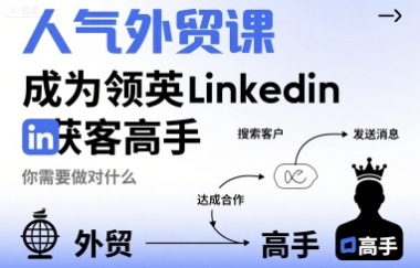 人气外贸课-成为领英Linkedin获客高手，你需要做对什么-火柴小市场