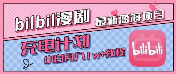 最新蓝海项目，B站充电计划，小白也能月入1w+-火柴小市场