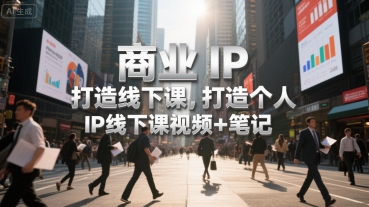 商业IP打造线下课，打造个人 IP线下课视频+笔记-火柴小市场
