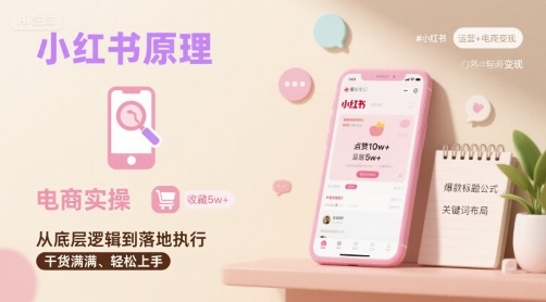 小红书原理以及详细实操流程，小红书电商教程-火柴小市场